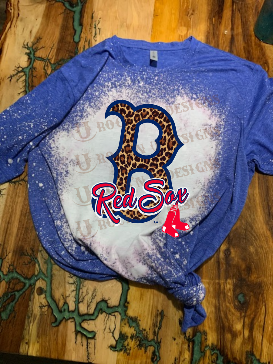 Rock'n U Designs Custom Unisex T-Shirt Cubs - Baseball Leopard Design S / Royal Blue Swirl