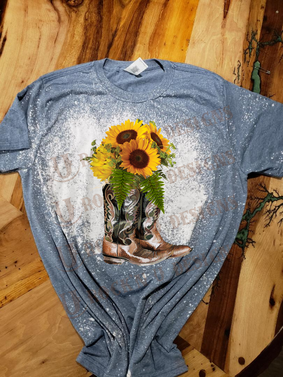 Rustic KC Chiefs Bleached Tee – The Sunflower Market