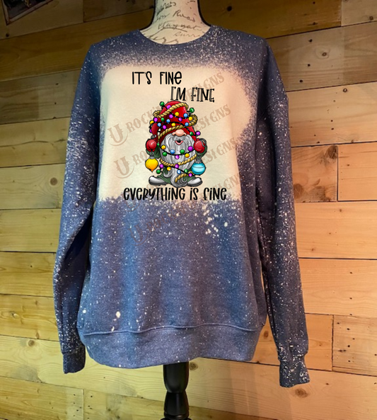 IT'S FINE, I'M FINE, EVERYTHING IS FINE - Unisex Graphic Sweatshirt by Rock'n u Designs