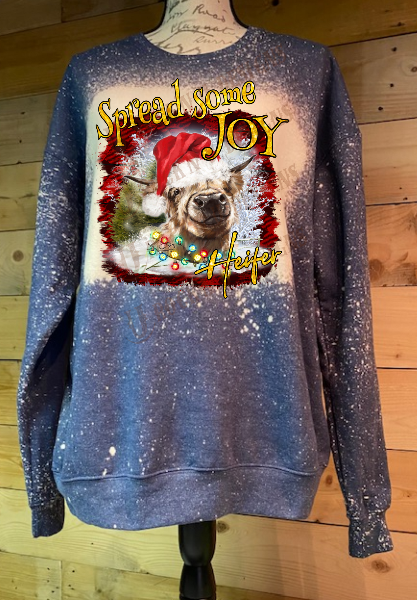 Spread Some Joy Heifer - Cute Highland Cow- Unisex Graphic Sweatshirt by Rock'n u Designs