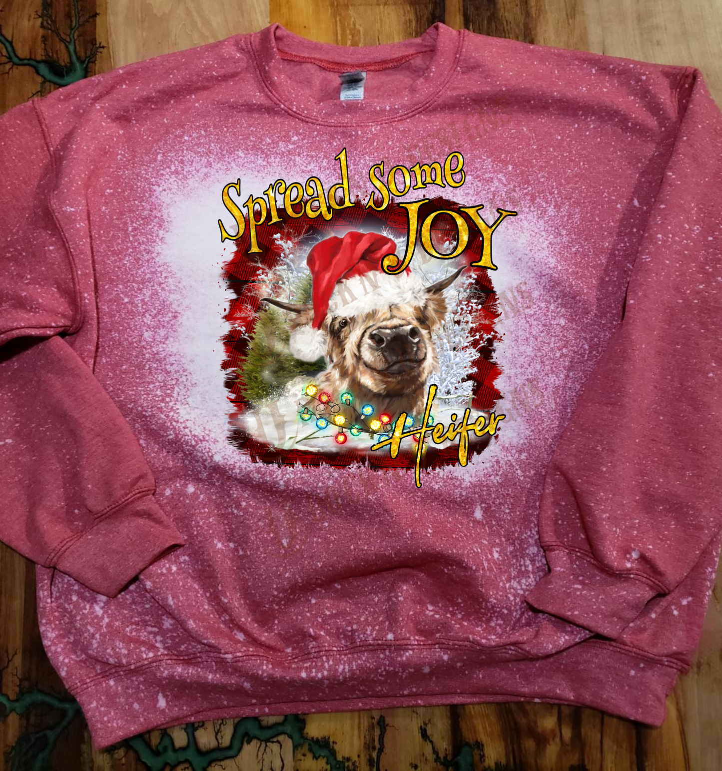 Spread Some Joy Heifer - Cute Highland Cow- Unisex Graphic Sweatshirt by Rock'n u Designs