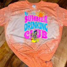 Load image into Gallery viewer, Summer Drinking Club - Leopard Rainbow Design Custom Unisex Graphic T-shirt