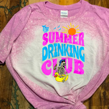 Load image into Gallery viewer, Summer Drinking Club - Leopard Rainbow Design Custom Unisex Graphic T-shirt