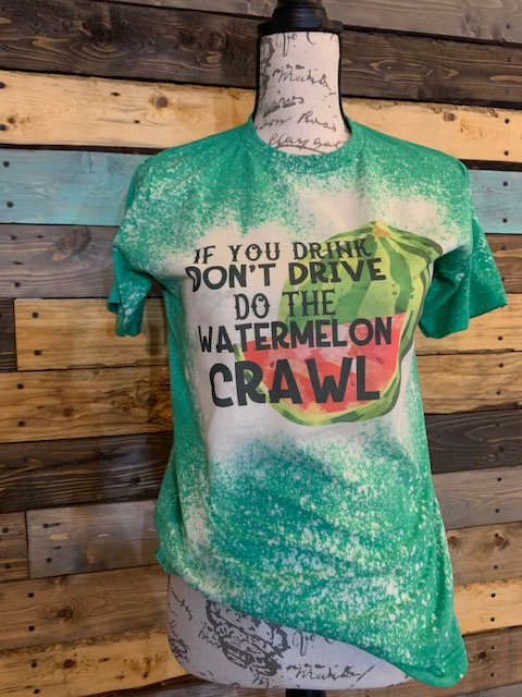 Watermelon Crawl Custom Graphic Unisex T-shirt