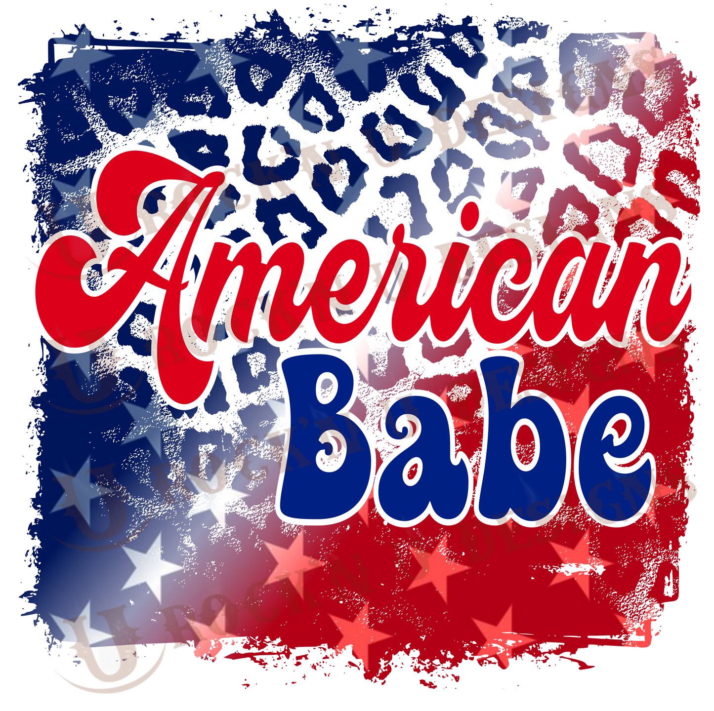 American Babe Sublimation Transfer By Rock'n U Designs