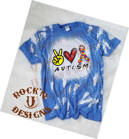 Peace Love Autism Awareness shirt