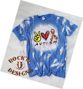 Peace Love Autism Awareness shirt