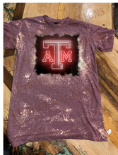 Load image into Gallery viewer, A&amp;M NEON Bleached Custom Unisex T-shirt