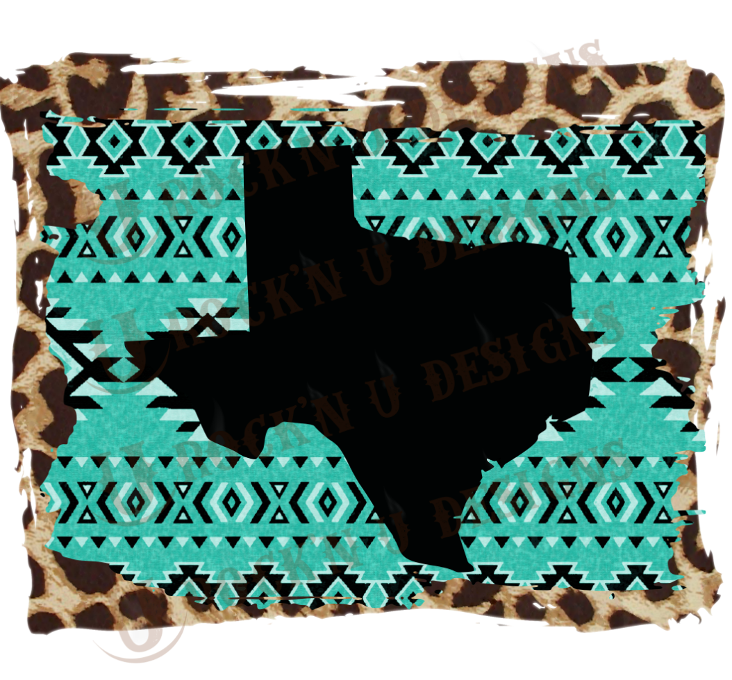 Bandana Texas Sublimation Transfer By Rock'n U Designs