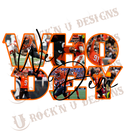 Who Dey II Sublimation Transfer By Rock'n U Designs