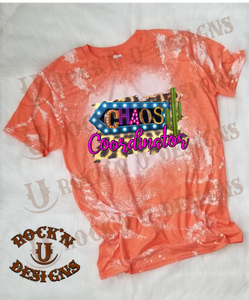Chaos Coordinator custom Bleached T-shirt