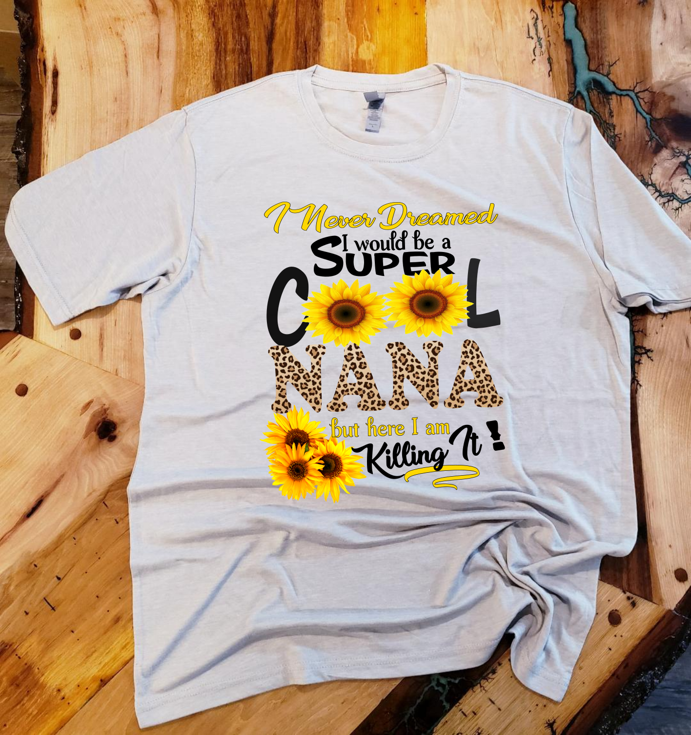 Super Cool NANA Personalized Bleached T-shirt