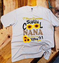 Load image into Gallery viewer, Super Cool NANA Personalized Bleached T-shirt