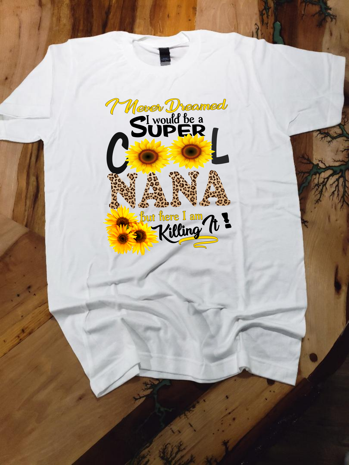 Super Cool NANA Personalized Bleached T-shirt