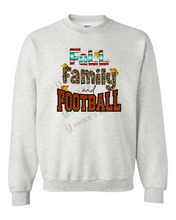 Load image into Gallery viewer, FALL, FAMILY AND FOOTBALL Custom Design Bleached T-Shirt
