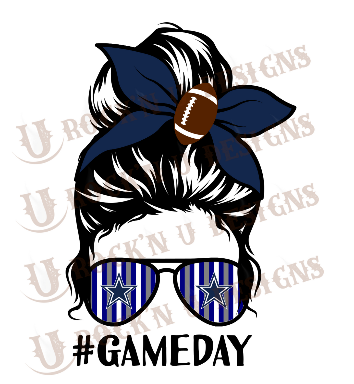 GameDay Bun Life Sublimation Transfer By Rock'n U Designs