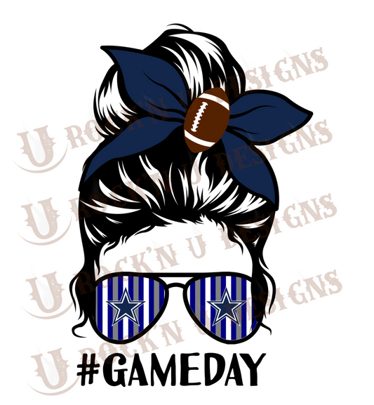 GameDay Bun Life Sublimation Transfer By Rock'n U Designs