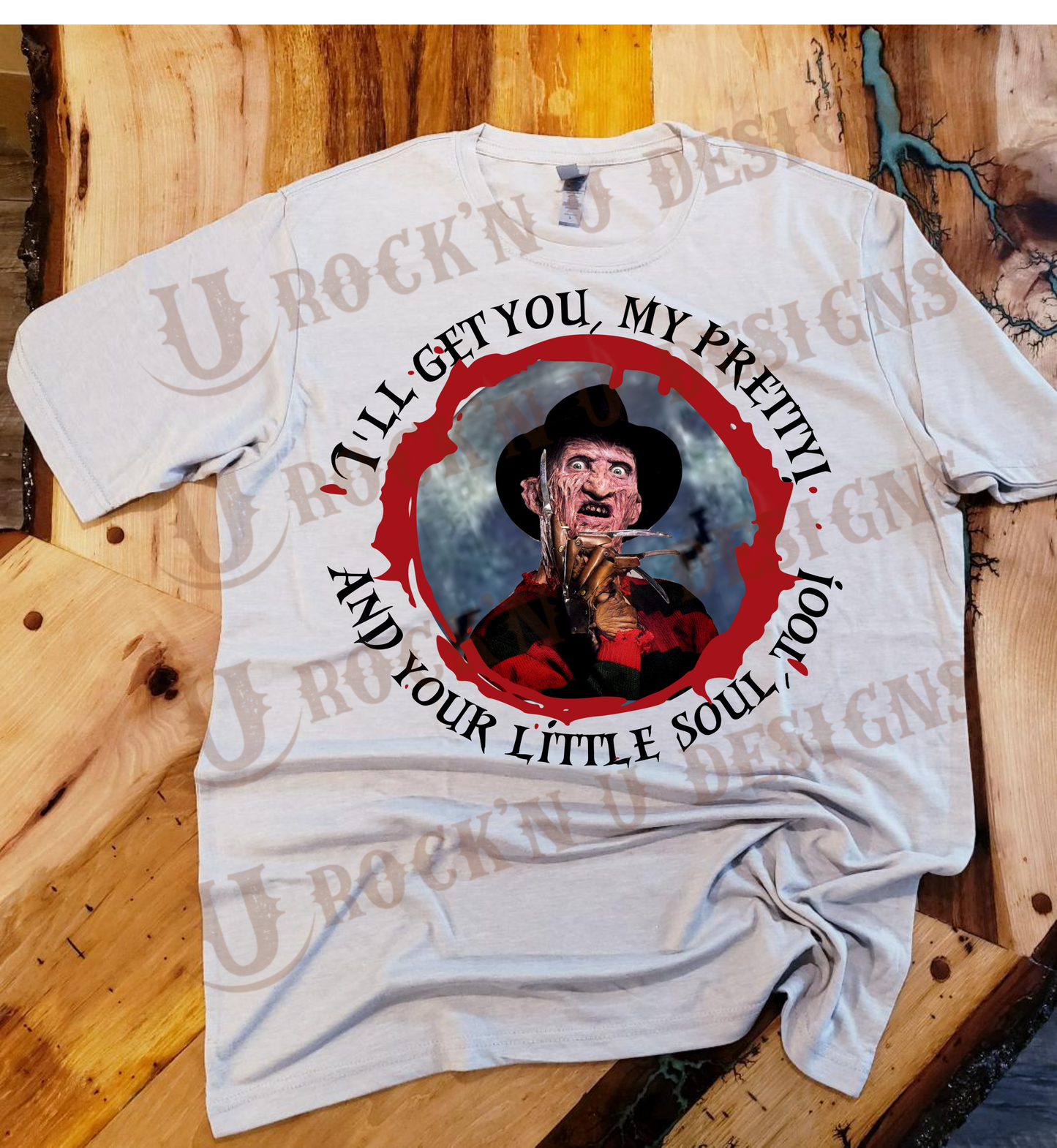 Freddy - "I'll get you my pretty" Custom Graphic Unisex T-shirt