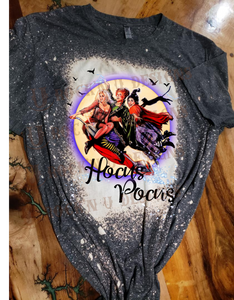 HOCUS POCUS HALLOWEEN Bleached Custom Unisex T-shirt