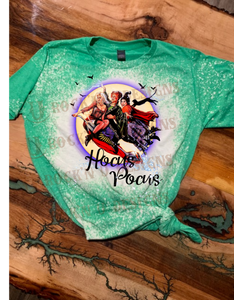 HOCUS POCUS HALLOWEEN Bleached Custom Unisex T-shirt