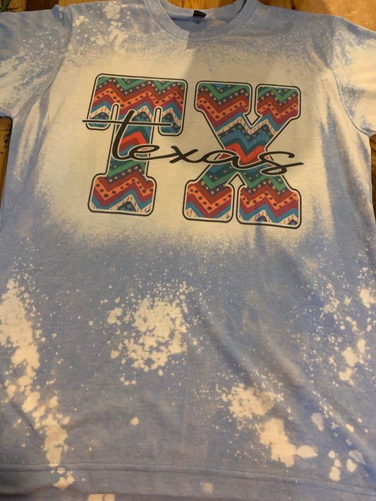 Texas Custom Bleach Graphic T-shirt