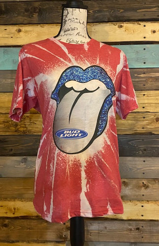 Bud Light Custom Bleached Design Unisex T-shirt