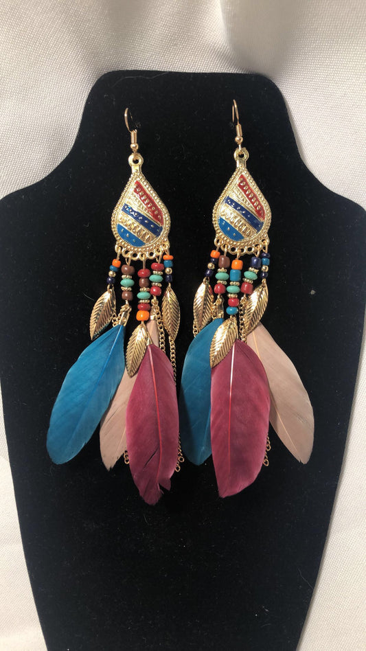 Feathered Earrings