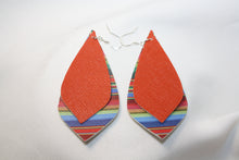 Load image into Gallery viewer, Faux Leather Serape Earrings &quot;JOSIE ANN &quot;
