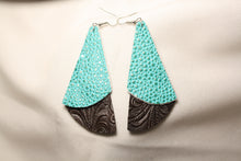 Load image into Gallery viewer, Custom Faux Leather Earrings &quot;Klondike Kate&quot;