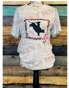 Rodeo Custom Bleached Graphic T-shirt