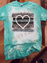 Load image into Gallery viewer, Leopard Love Custom Bleached Graphic T-shirt