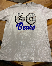 Load image into Gallery viewer, Custom Design &quot;Go Bears&quot; - Personalized Mascot Team Pride Bleached T-Shirt