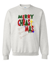 Load image into Gallery viewer, Merry Christ mas Custom Design Bleached T-Shirt - Sweatshirt