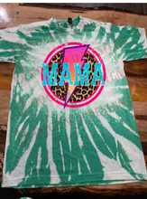 Load image into Gallery viewer, MAMA POWER Bleached Custom T-shirt Design Graphic