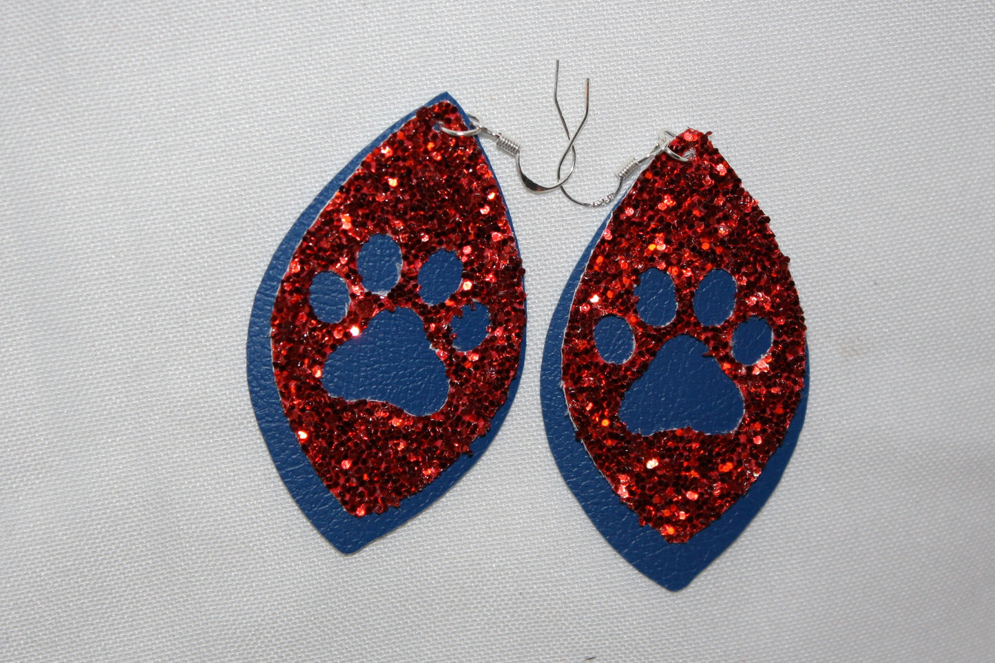 PAW POWER Mascot Faux Leather Earrings