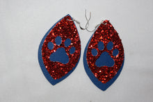 Load image into Gallery viewer, PAW POWER Mascot Faux Leather Earrings