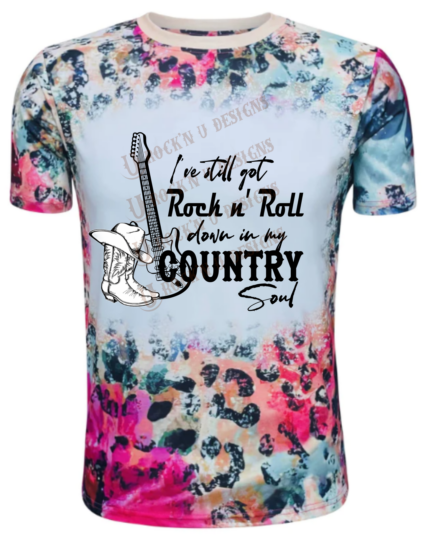 Rock n Roll in My Country Soul  - Unisex Graphic T shirt by Rock'n u Designs