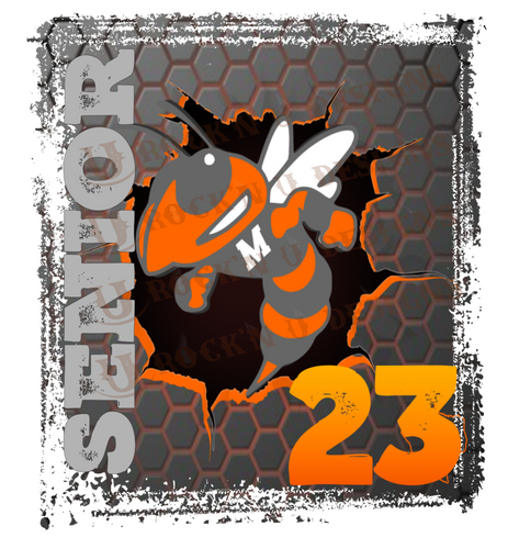 Senior 2023 School Mascot CUSTOMIZE Sublimation Transfer By Rock'n U Designs