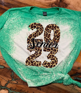 Senior 2023 Leopard Design - Unisex Graphic T shirt by Rock'n u Designs