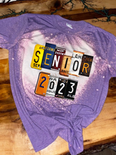 Load image into Gallery viewer, Senior 2023 License Plate Design - Unisex Graphic T shirt by Rock&#39;n u Designs