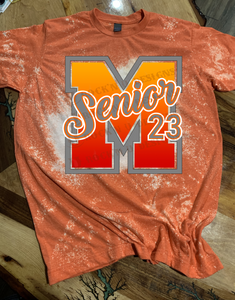 Senior 2023 OMBRE M Design - Unisex Graphic T shirt by Rock'n u Designs