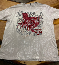 Load image into Gallery viewer, A&amp;M AGGIE TEXAS Bleached Custom Unisex T-shirt