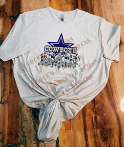 Unisex "Dallas Cowboys - Skyline" Custom Bleached T-shirt