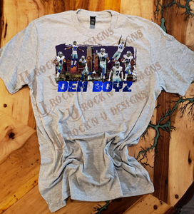 Unisex "Cowboys - Dem Boyz" Custom Bleached T-shirt