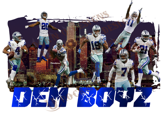 Dallas Cowboys Dem Boyz Sublimation Transfer By Rock'n U Designs