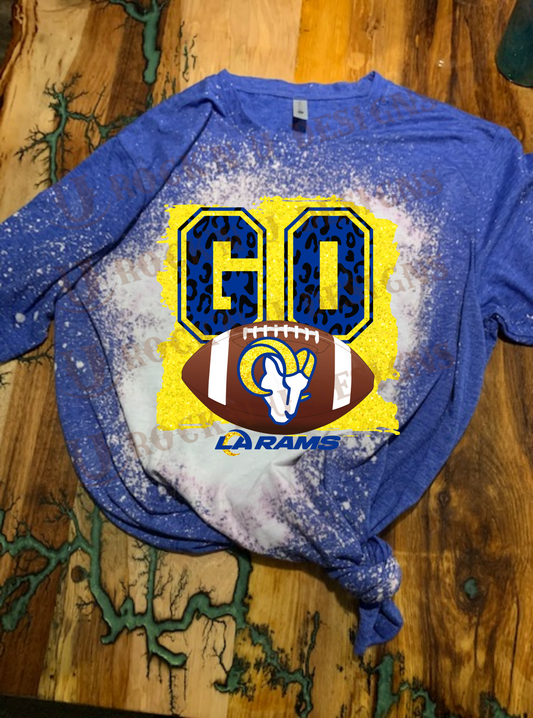 Fashion Custom Graphic Design T-Shirt "GO RAMS" LA Rams