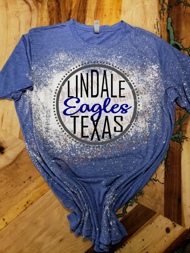 Unisex Dallas Cowboys - Skyline Custom Bleached T-shirt – Rock'n