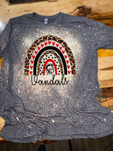 Load image into Gallery viewer, Custom Design &quot;Vandals&quot; - Personalized Mascot Bleached T-Shirt