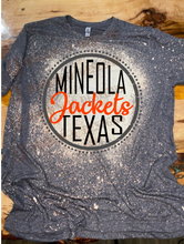 Load image into Gallery viewer, Custom Design &quot;Mineola Texas&quot; - Personalized Mascot Team Pride Bleached T-Shirt