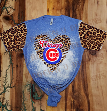 Load image into Gallery viewer, Custom Unisex T-shirt &quot;LEOPARD CUBS - BASEBALL&quot;  with Sleeves Design